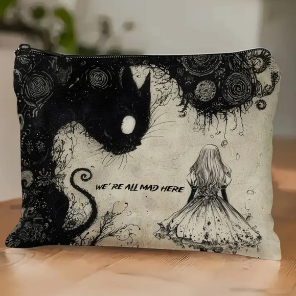 Hot Topic Handbags - Creepy Alice Wonderland Makeup Bag